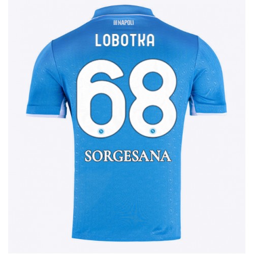 Pánský Fotbalový dres SSC Napoli Stanislav Lobotka #68 2024-25 Domácí Krátký Rukáv